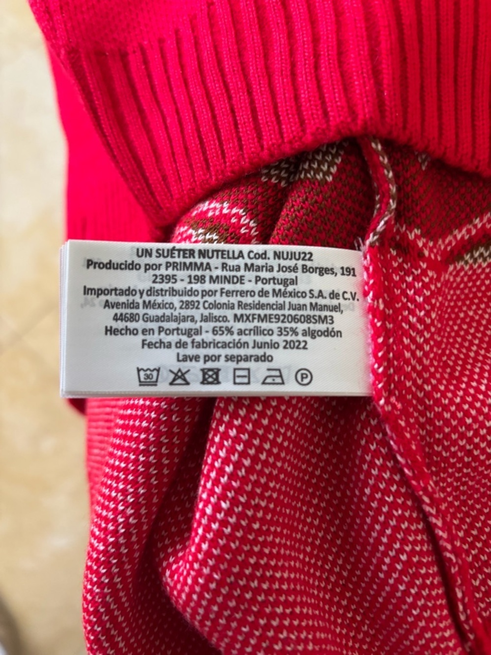 Nutella Red Heart Holiday Sweater - Picture 11 of 14